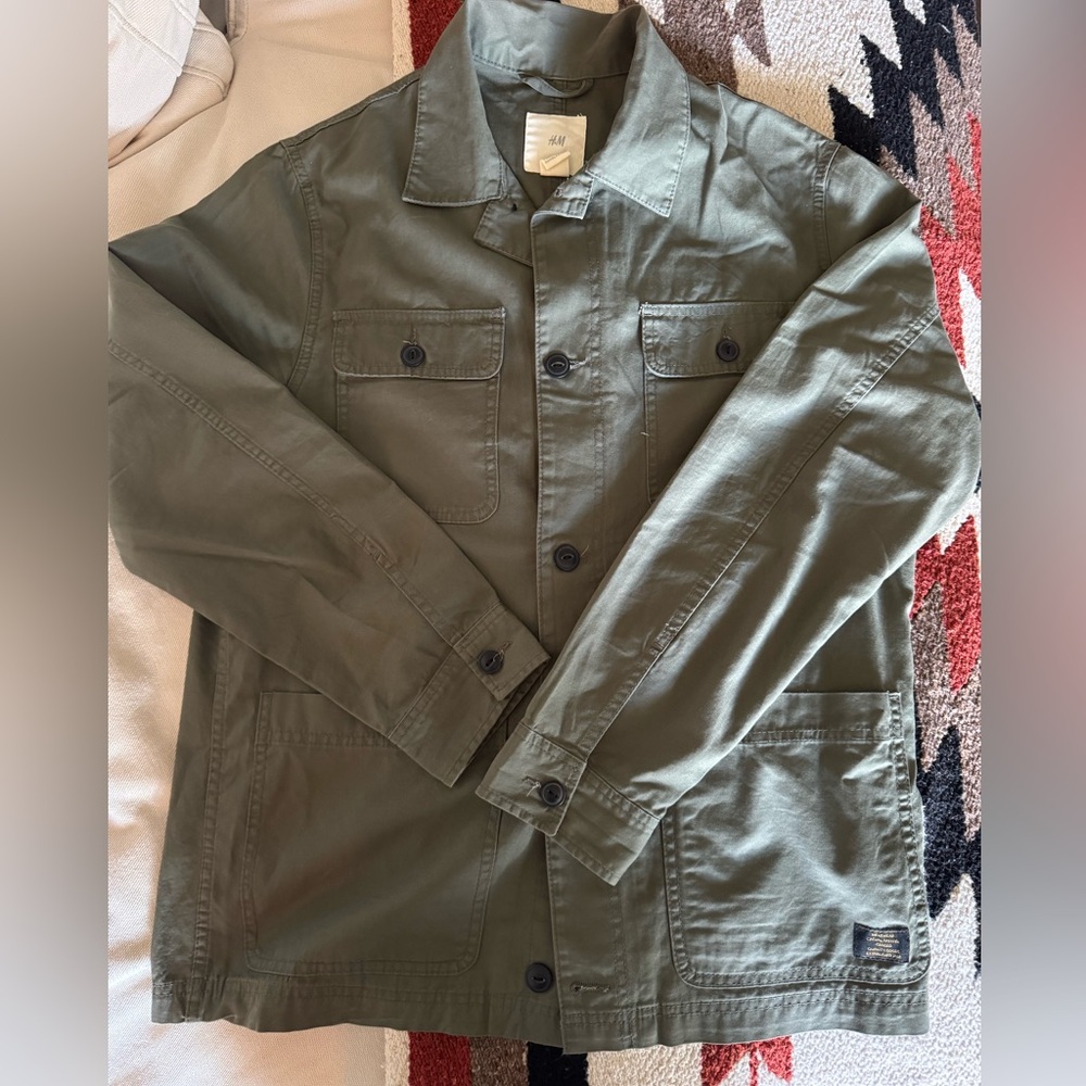 H&M Green Military Field Jacket